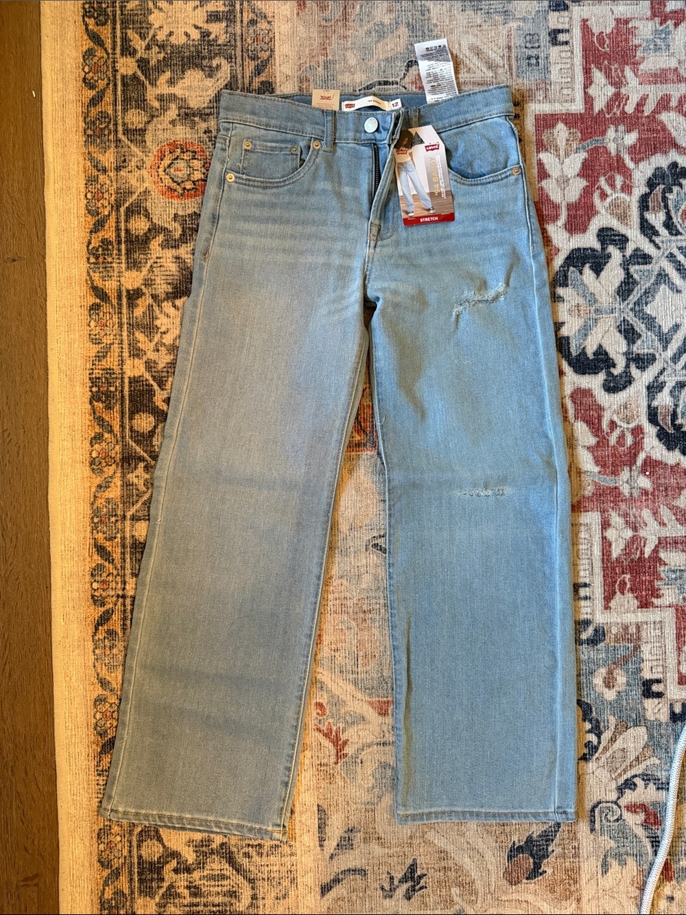 Levi's Light Blue Wide-Leg Jeans